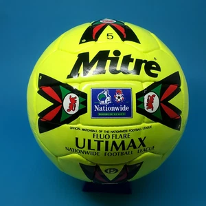 MITRE FLUO FLARE ULTIMAX LANDESWEITE FOOTBALL LEAGUE OFFIZIELLER FUSSBALL BALL GRÖSSE 5 - Bild 1 von 6