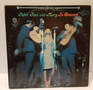 Peter, Paul and Mary In Concert LP 1964 Warner Bros Records Gold Label Original - Picture 1 of 7
