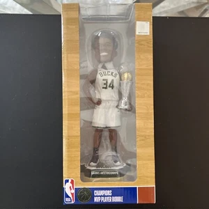 Giannis Antetokounmpo FOCO Milwaukee Bucks MVP 2021 Champions Bobblehead - Picture 1 of 5