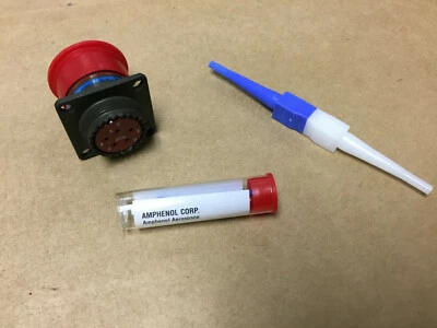 (1 PC) AMPHENOL D38999/20WD5PN Conn Circular PIN 5 POS Crimp WITH  MFG  CERTS - Image 1 of 4