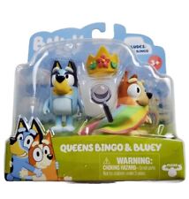 Bluey And Friends Queens Bingo-  Bluey 2 Figure Pack Set - Brand New