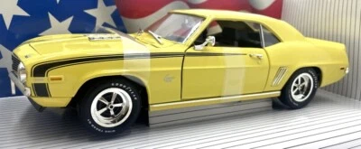 Ertl American Muscle 1/18 Scale Diecast 7367 - 1969 Chevrolet Camaro Z28 Yellow - Image 1 of 4
