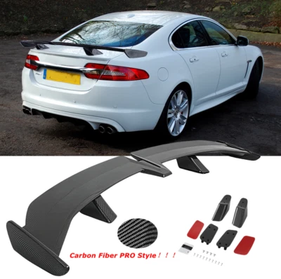 For Jaguar XE XF XFR XFR-S PRO Style Carbon Fiber Trunk Lid Spoiler Racing Wing Foto 1 de 4