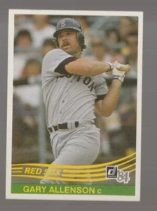 1984 Donruss Gary Allenson Boston Red Sox #335 Near Mint or Better - Picture 1 of 2