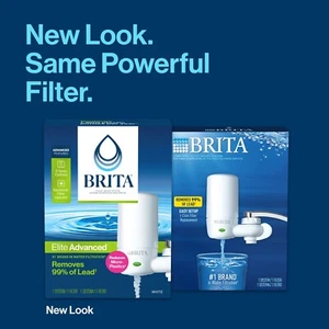 Brita Complete Faucet Mount System, Water Filter Reduces Lead and Chlorine,White - Picture 1 of 3
