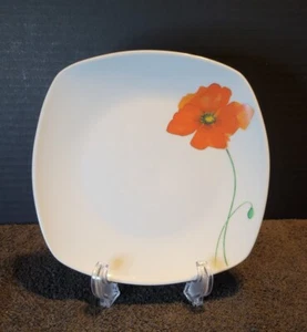 Red Poppy Salad Plate by Tabletops GALLERY 365 Ceramic - Picture 1 of 11
