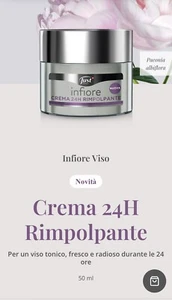 crema viso just 24h h ore Rimpolpante antirughe infiore effetto lifting antiage - Foto 1 di 5