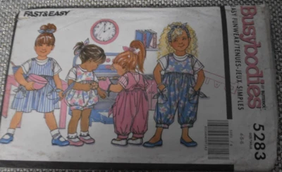 Vestido tipo jersey Butterick 5283 patrón de cuerpos ocupados talla 4 5 6 sin cortar Foto 1 de 2