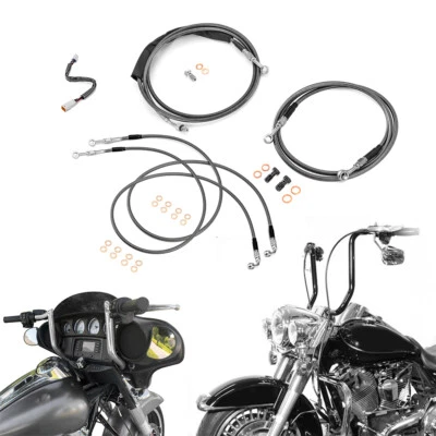 12"-14" Handlebar Brake Clutch TBW Cable for 2017-2020 For Harley FLHR FLHX ABS - Изображение 1 из 4