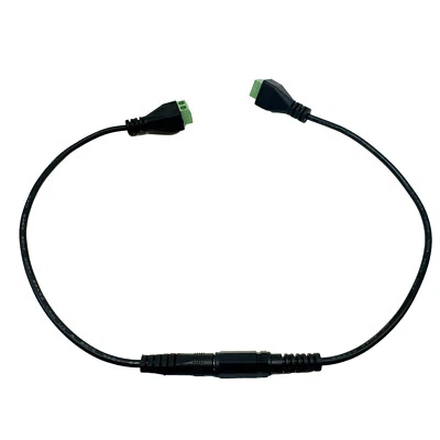 5.5mm x 2.5mm CCTV DC Power Male Female To AV Screw Video Balun Terminal Cable - Image 1 of 4