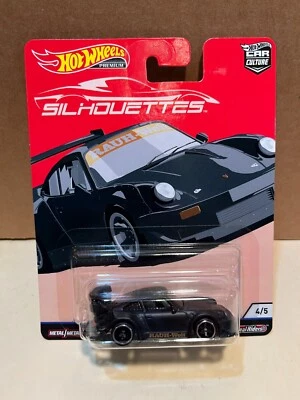 1/64 HOT WHEELS REAL RIDERS SILHOUETTES 4/5 RWB PORSCHE 930 FLAT BLACK - Image 1 of 2