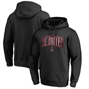 Men's Black D.C. United Arch Smoke Pullover Hoodie - Picture 1 of 3