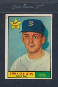 1961 Topps #499 Chuck Schilling Red Sox EX/MT *9487
