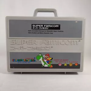 Nintendo Super Famicom Super Mario World Aufbewahrung Reise Tragetasche Hartschale Japan - Bild 1 von 12