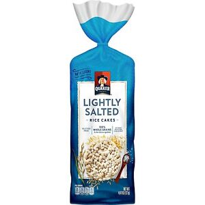 Quaker Rice Cakes, Lightly Salted, 4.47 oz (Pack of 2)