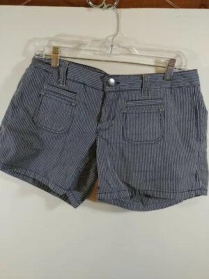  Pantalones Cortos Gap Jeans Edición Limitada Azul y Blanco A Rayas, Para Mujer Talla 4, #2061 Foto 1 de 4