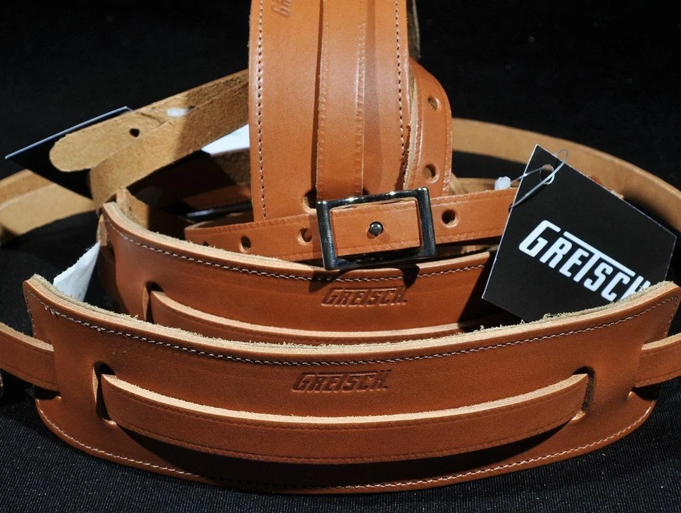 Gretsch Correas 3 Delgadas Cuero Natural Nuevo Foto 1 de 1