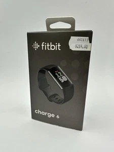 Fitbit Charge 6 Fitness Tracker (Obsidian/Black Aluminium) - Picture 1 of 8