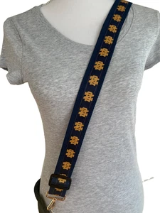 Notre Dame Handtasche Riemen 46" Grad Alaun Geschenk 4 Ihre Mutter kämpft irische Goldverschlüsse - Bild 1 von 8