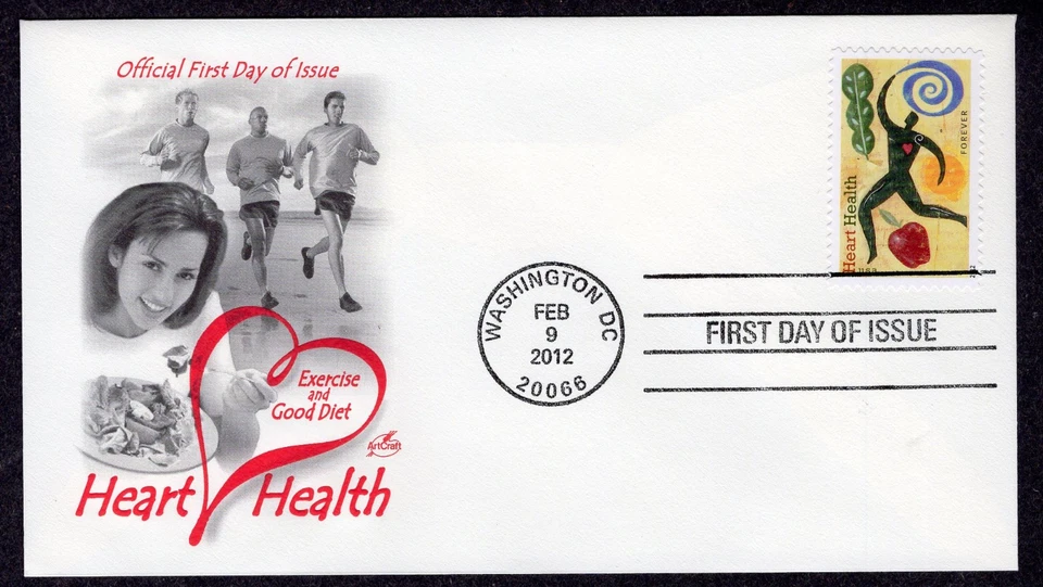 2012 HEART HEALTH (Scott 4625) - Artcraft FDC TE72 - Image 1 of 1