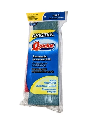 Quickie Automatic Sponge Mop Refill Type S For 045 Mops Blue NEW Sealed Package! - Image 1 of 4
