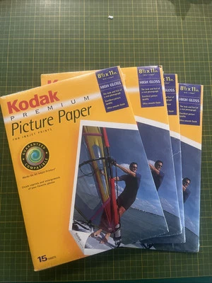 Kodak Premium Picture Paper 8.5 x 11" High Gloss 60 Sheets NIB - Image 1 of 3