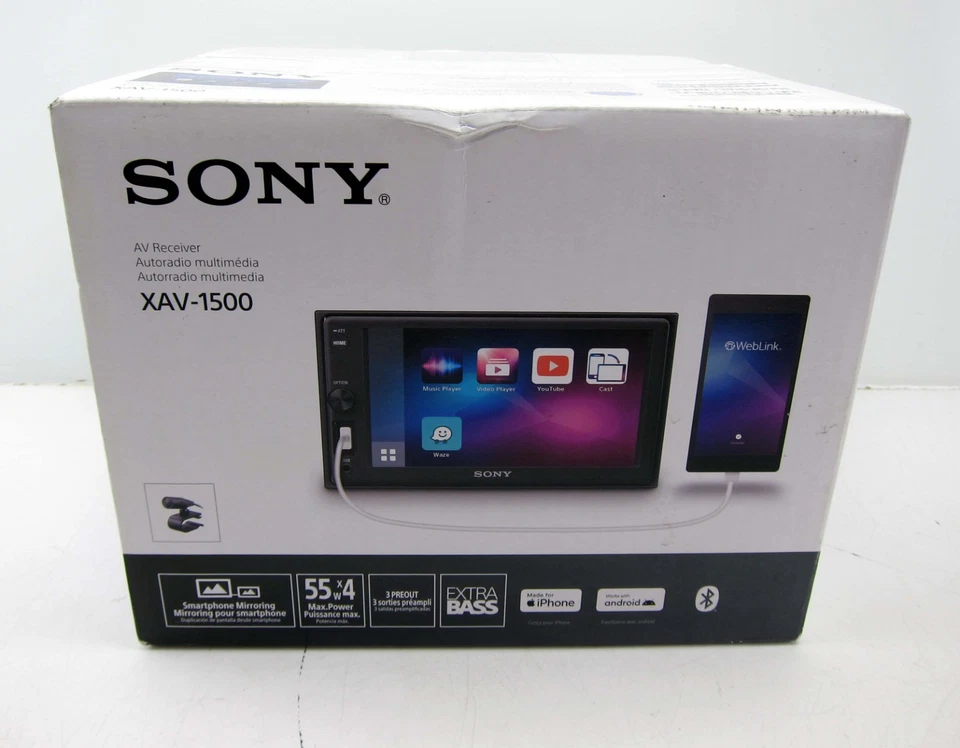 Sony XAV-1500 6.2'' 55W Touch Screen Digital Receiver