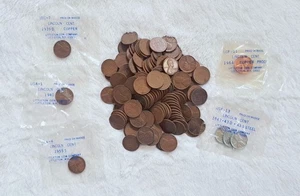 100+ Lot Old U.S. Wheat Proof Steel Copper Mint Pennies Collector Coins - Picture 1 of 3