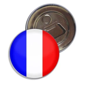 France Flag Fridge Magnet Bottle Opener (55mm) - Picture 1 of 2