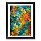 Ivy Leaf Abstract Wall Art Print Framed Canvas Picture Poster Decor Living Room