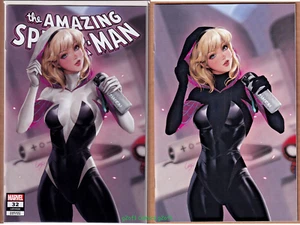 Amazing Spider-Man #32 NYCC Leirix Li Virgin Foil/Trade Exclusive 2PK 2023 NM - Picture 1 of 6