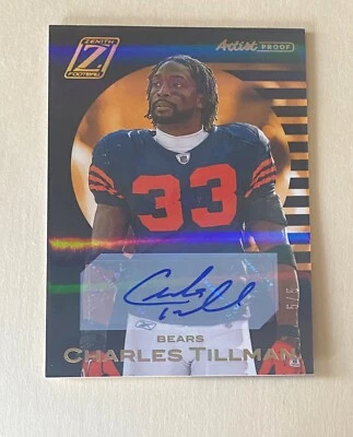 2020 Zenith Autographs Artist Proof Gold #47 Charles Tillman /5 SP #P5137 - Image 1 of 2