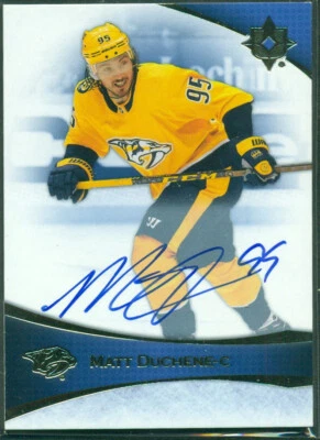 2022-23 Upper Deck Ultimate Collection Autograph #6 MATT DUCHENE Predators - Image 1 of 2