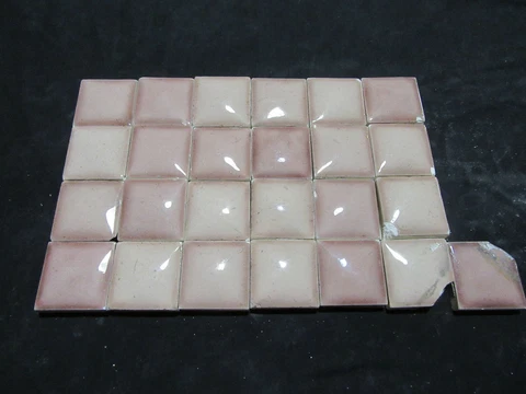 ~ LOT OF 25 ANTIQUE VICTORIAN BUBBLE TILES ~ ARCHITECTURAL SALVAGE Cover