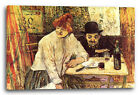 Kunstdruck Henri de Toulouse-Lautrec - Die letzten Krümmel (im Restaurant La Mi