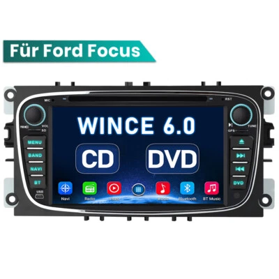 Für Ford Focus Mondeo C-MAX Galaxy 7"Autoradio CD DVD GPS Navigation DAB+SWC USB - Bild 1 von 4