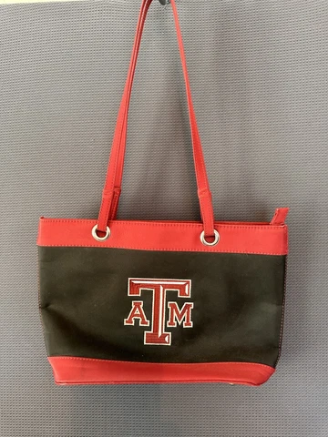 Texas A&M Aggies Women’s Shoulder Purse Black Nylon Embroidered Cover