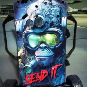ARRMA LWB "SEND IT APE" chassis protector skin - Picture 1 of 8