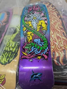 Santa Cruz Jason Jessee Nettuno ristampa metallica skateboard deck - Foto 1 di 12