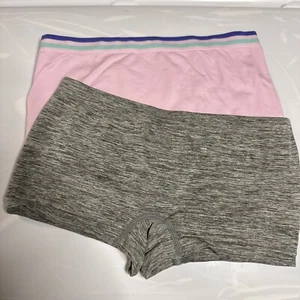 More Than Magic Girl Underwear Boyshort Size Medium Pink / Gray Stretch - Picture 1 of 2