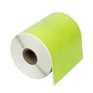 ZEBRA 4x6 COLOR (4" x 6") GREEN Direct Thermal Labels 1" Core - (15) Rolls / 250 - Picture 1 of 8