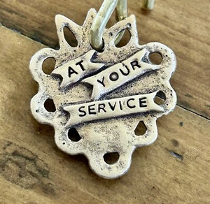 One Of A Kind Bronze Dog Tag / Amulet / Charm *Made For Service Animal* - Picture 1 of 4