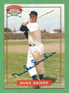 DUKE SNIDER 1994 Nabisco All-Star Legends Autograph Dodgers HOF'er