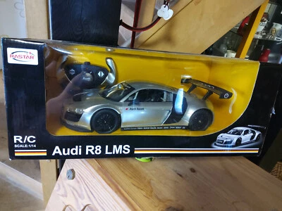Audi R8 LMS silber RC Car 1:14 RASTAR Ferngesteuertes Auto Modell in OVP - Bild 1 von 2