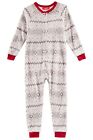 Family PJs Grey Childrens Winter Pajamas Zip up Soft Warm Kids 4 - 5 New NIP 