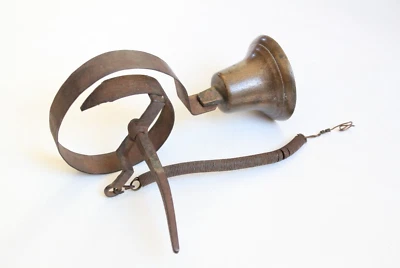 campana de tienda antigua | campana de sirvientes de colección puerta de entrada de portero victoriano hotel antiguo Foto 1 de 4