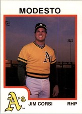 1987 Modesto A's ProCards #25 Jim Corsi
