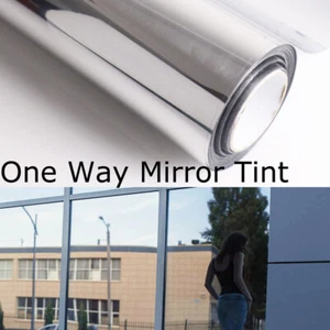 Window Film UV Blocking Heat Control Privacy One Way Mirror Tint Solar Reflect - Picture 1 of 20