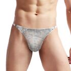 Floral Lace G String Thongs Pouch Briefs Men's Underwear With Soft Fabric
