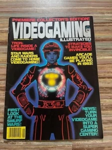RARE ISSUE VIDEOGAMING ILLUSTRATED MAGAZINE #1 TRON STAR WARS VIDEO GAME SMURF - Picture 1 of 1